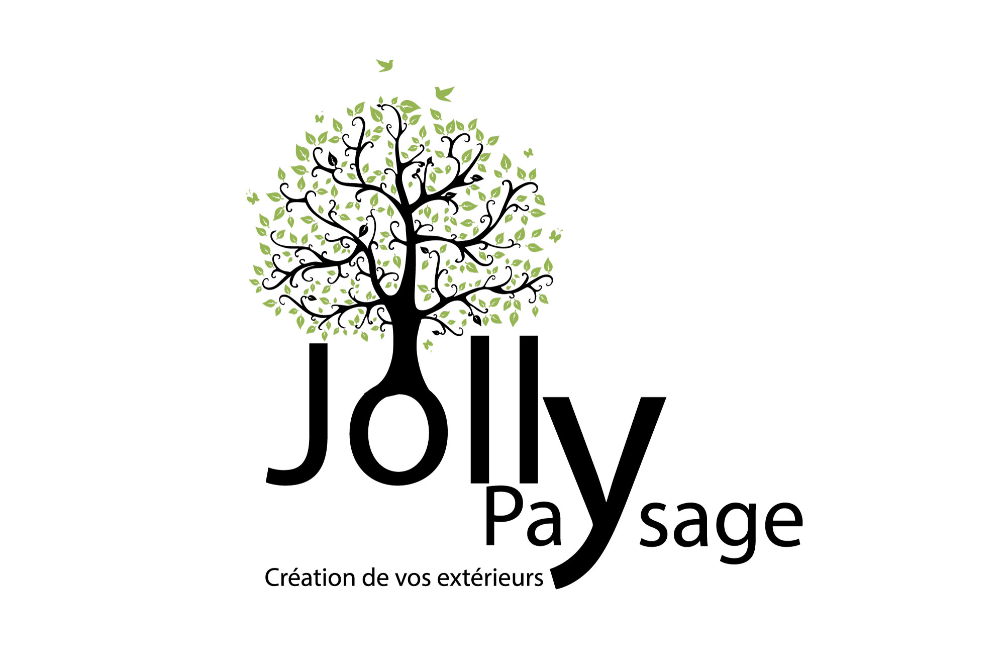 Logo Jolly Paysage en rond avec un fond blanc